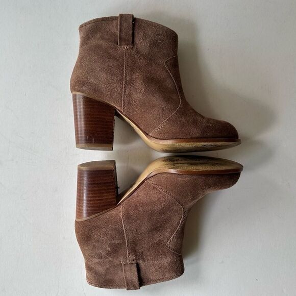 Splendid Lakota Ankle Boots in Dark Tan Suede Size 8.5 - Picture 6 of 10